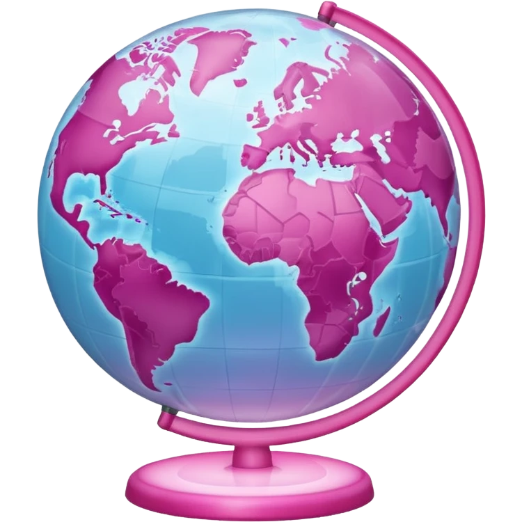 mix light pink dark pink and white girly internet globe emoji