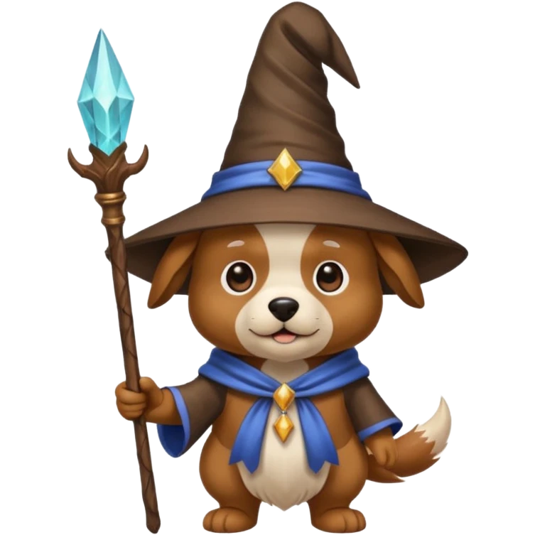 Dog wizard emoji