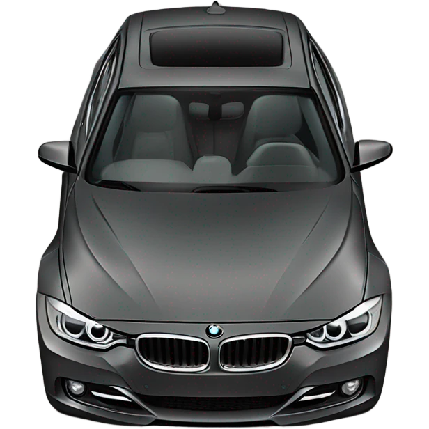 Black bmw 328i emoji