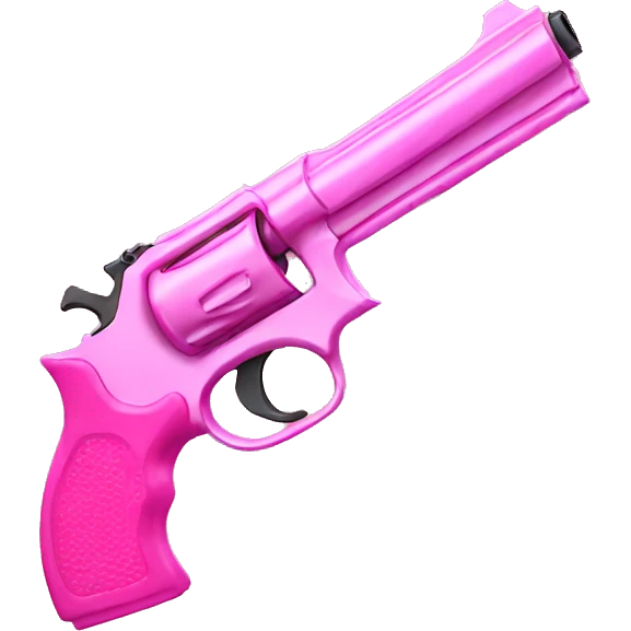 pink handgun emoji