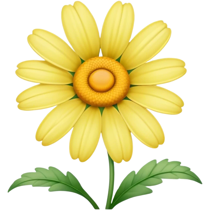 pastel yellow daisy emoji
