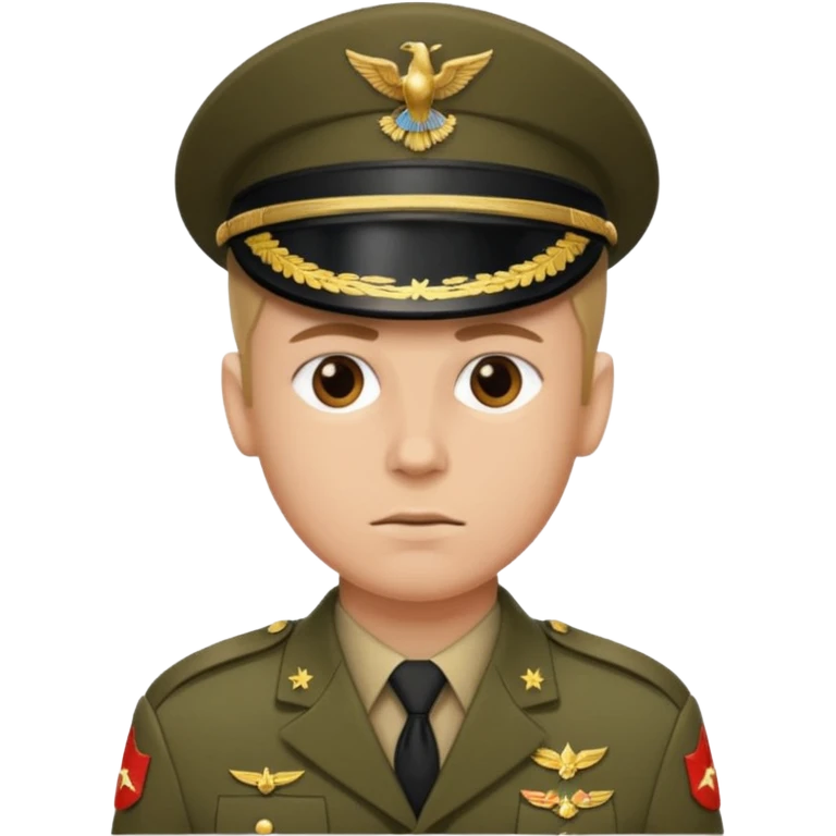 Quiero un 👮🏻‍♂️ pero uniformado de soldado emoji