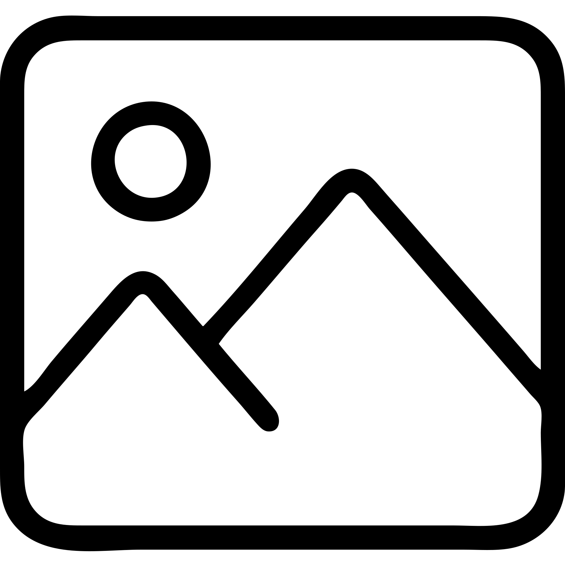 photo image icon, minimal, clean lines, outlined style emoji