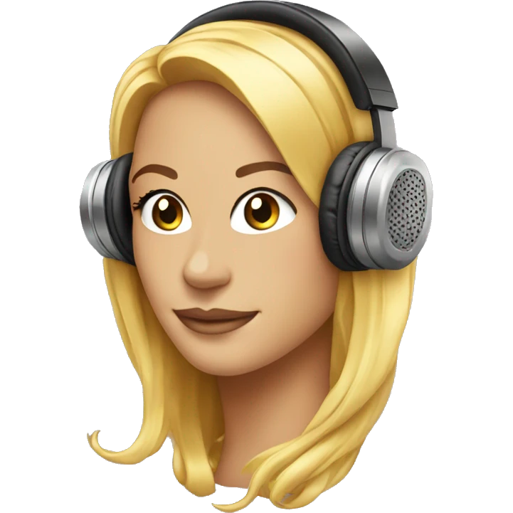 Glamour head phones emoji