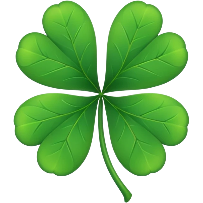 Make a Emoji of five leaf clover only not the lipstick only the 5 leaf clover emoji