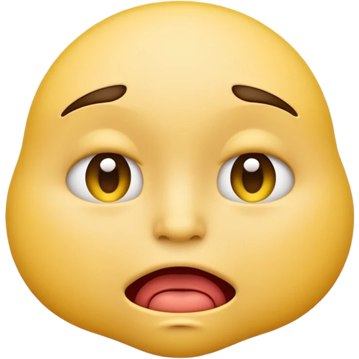 Emoji face biting its lip emoji