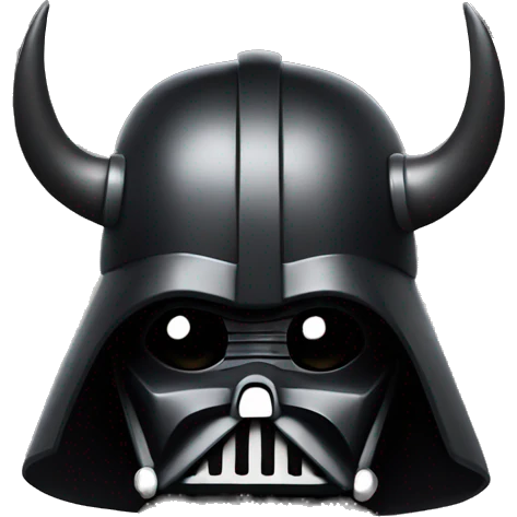 Death Vader as a Viking emoji