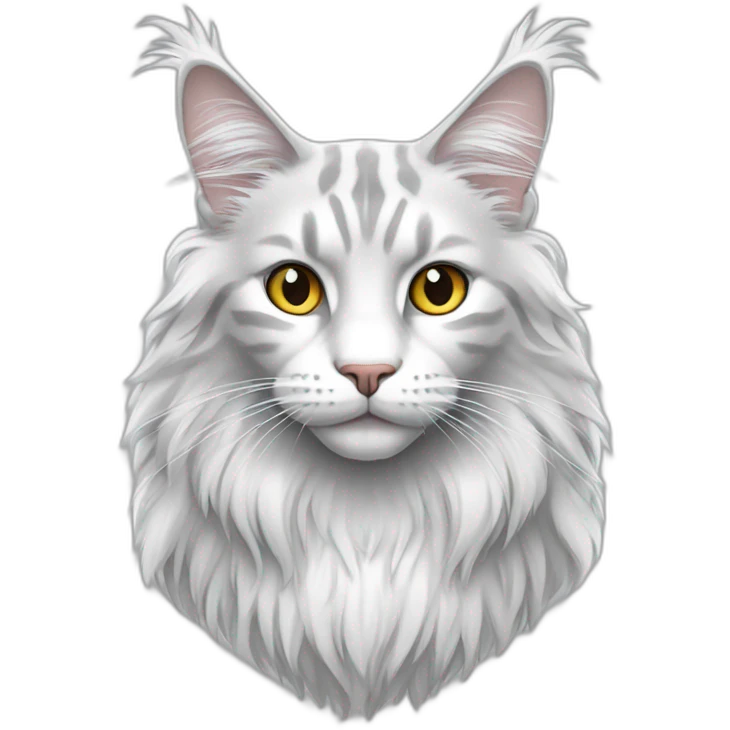 silver-white-maine-coon emoji