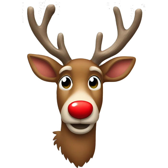 Red Nosed Reindeer emoji