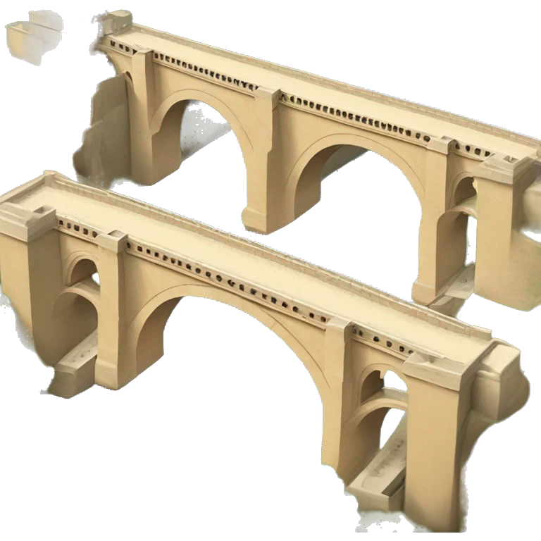 Pont du Gard Bridge 2 or more to create emoji