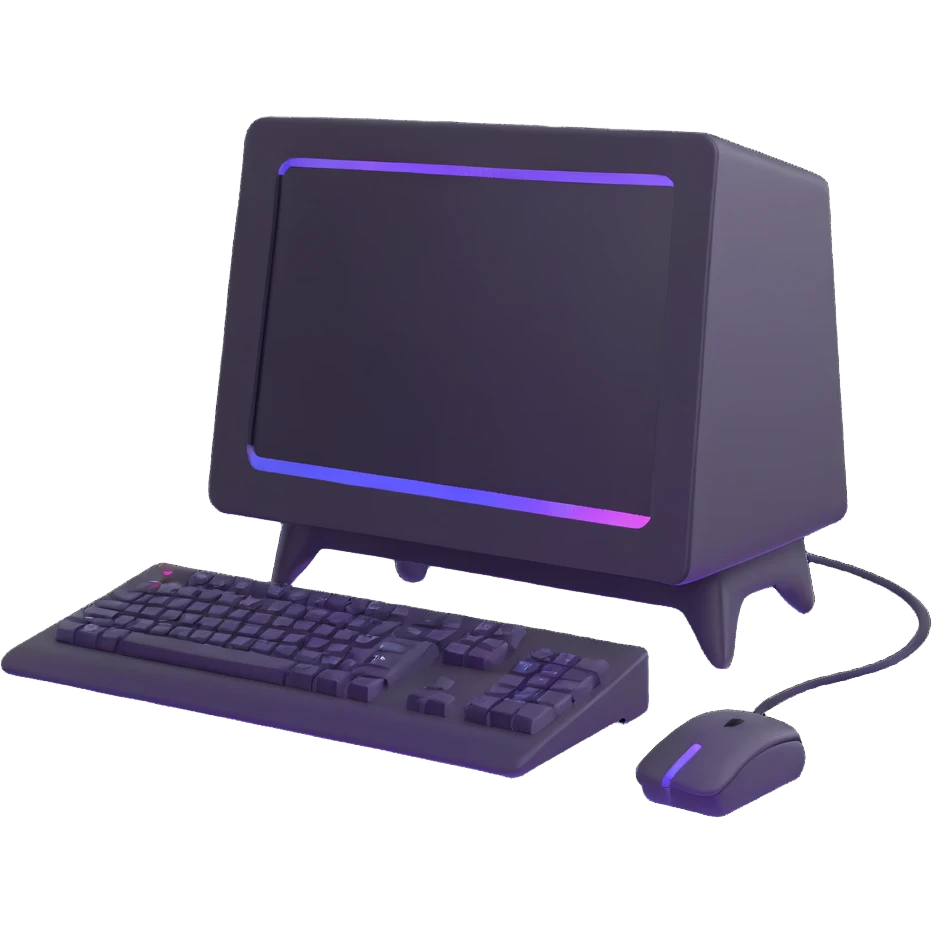 futuristic computer emoji