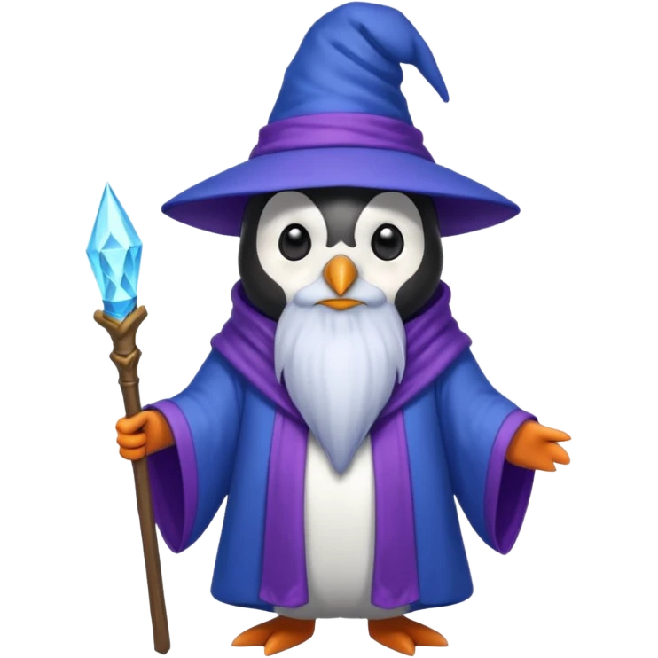 Penguin Wizard emoji