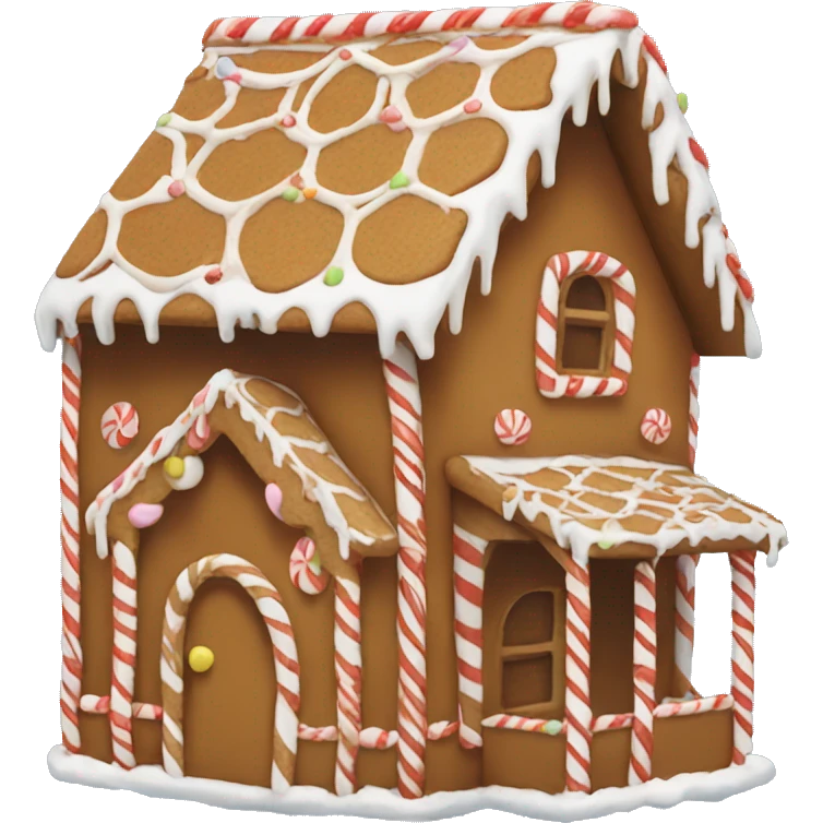 Gingerbread house emoji