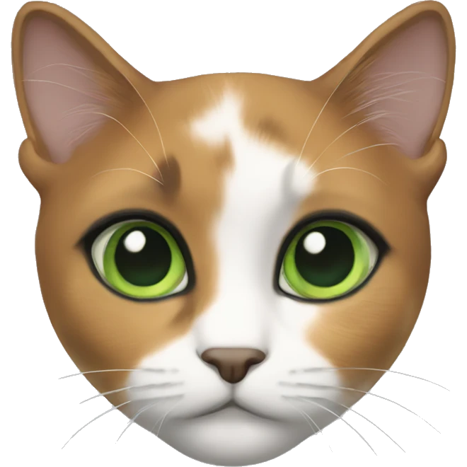 Calico green eyes emoji