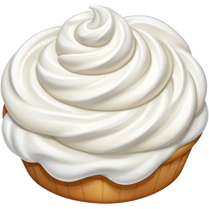 whipped cream swirl with subtle shading emoji