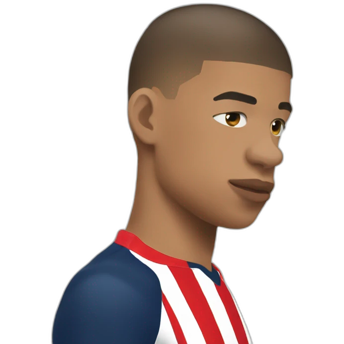 Mbappe head kiss emoji
