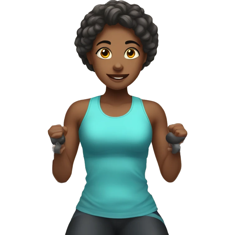A girl in the gym emoji