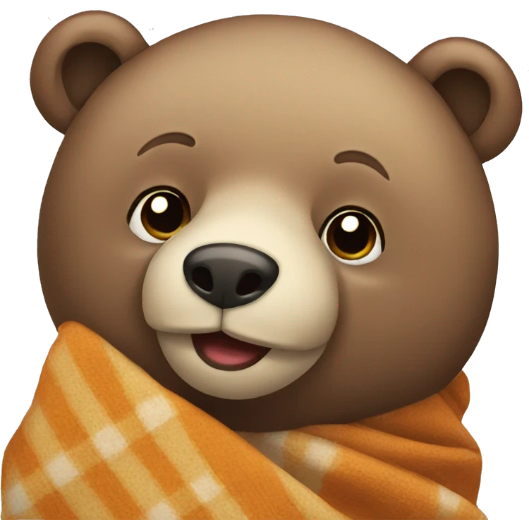 bear with a blanket  emoji