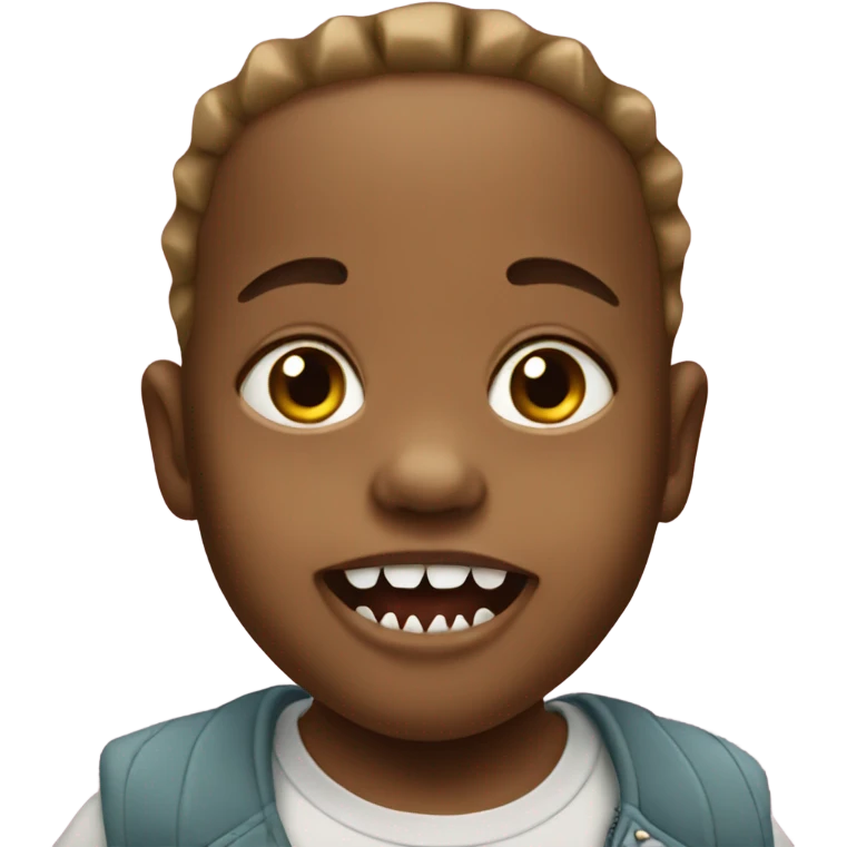 Baby with shark teeth emoji