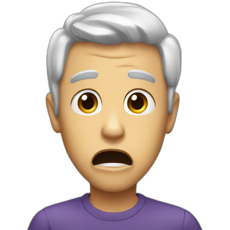 Emoji shock of crazy emoji