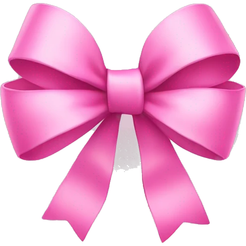 Pink bow emoji