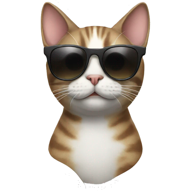 Cat with sunglasses emoji