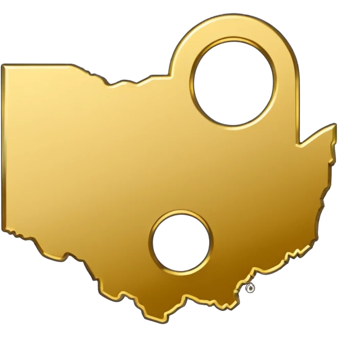 Ohio state outline emoji