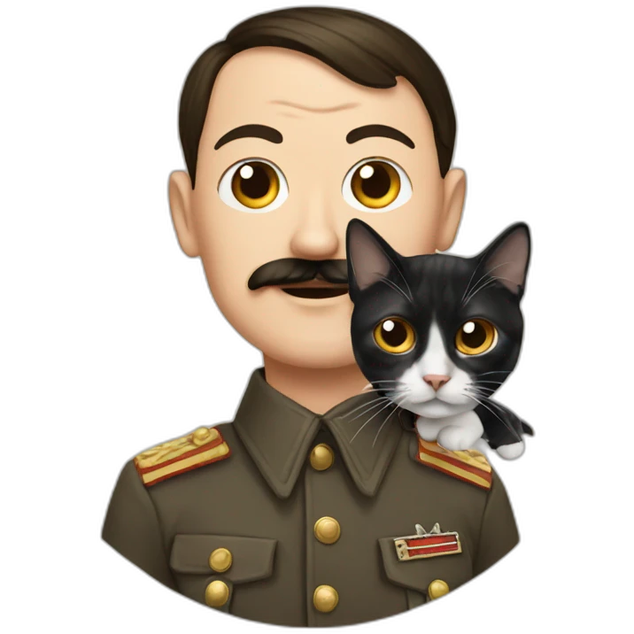 hitler with a cat emoji