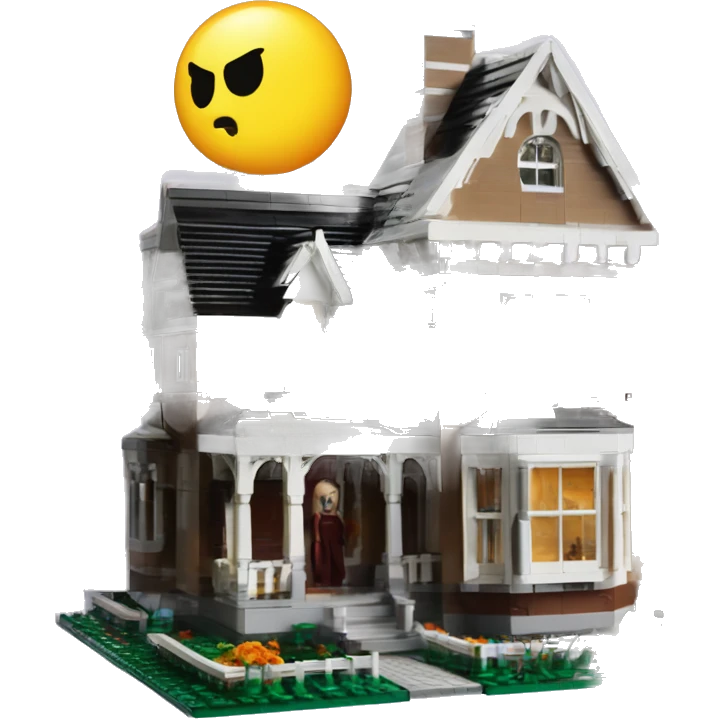 Lego barbie’s run-down frightening dangerous ghost-ridden haunted dream house nightmare scenario harvest moon  emoji