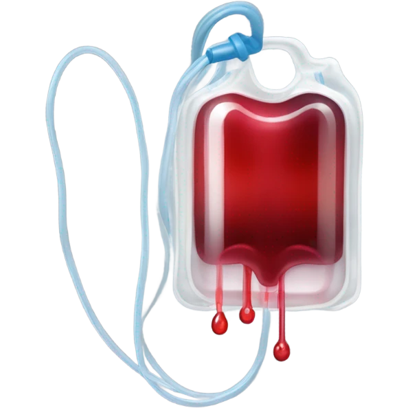 Blood bag emoji