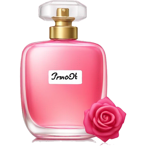 rose perfume in pink bottle emoji
