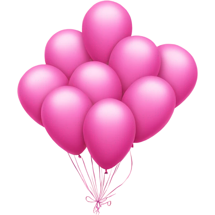 22 balloons anniversary pink  emoji