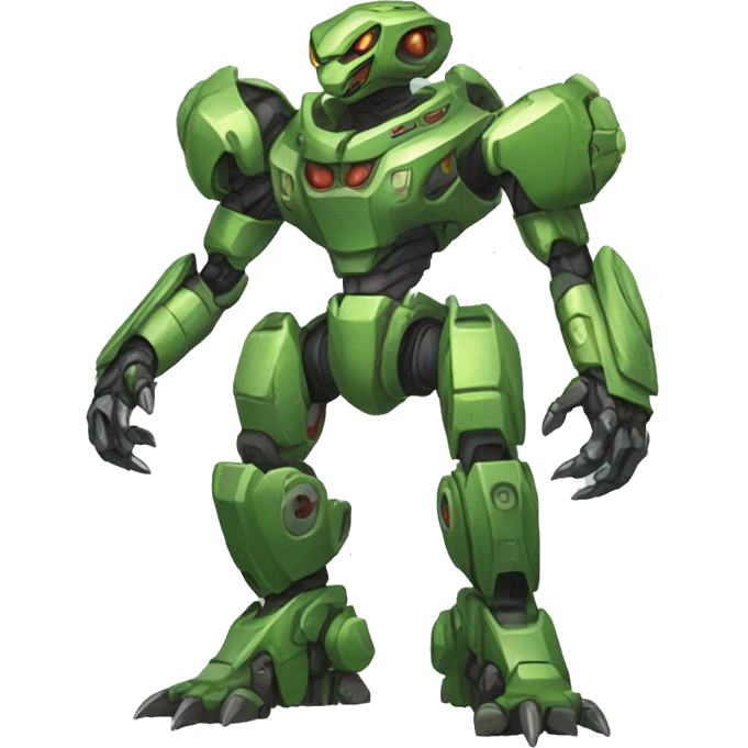 Reptile-Medabot-Mecha full body emoji