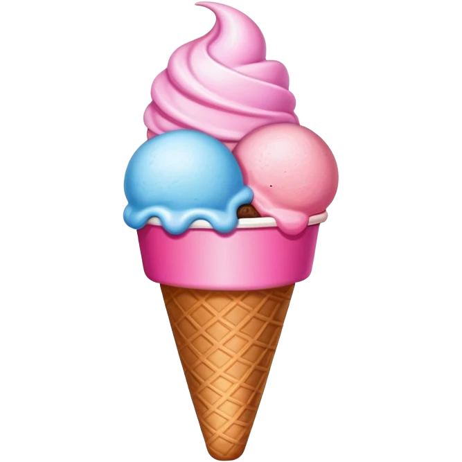 Ice cream baskin robbins emoji