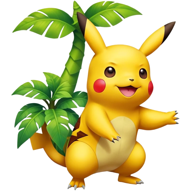 pikachu and tropius emoji