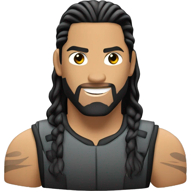 Erstelle ein emoji von roman reigns wie er acknowledged emoji