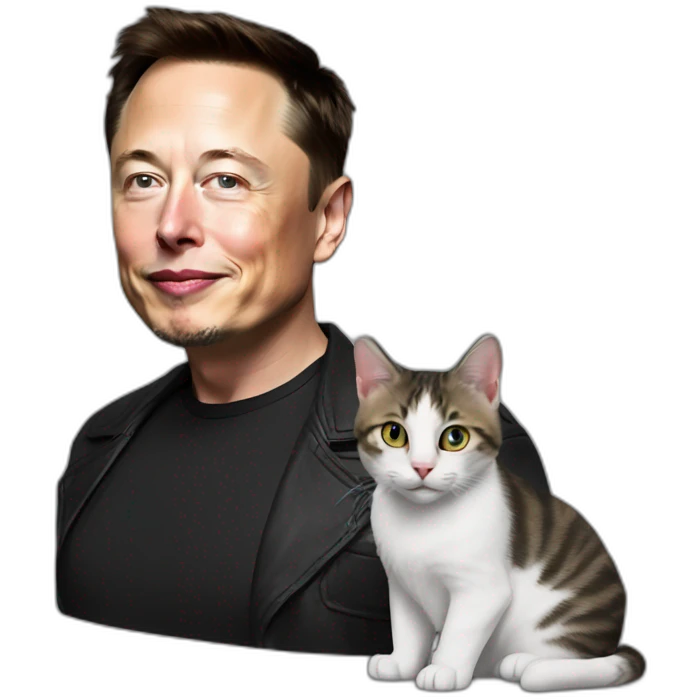Elon musk with cat emoji