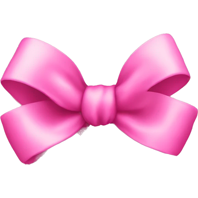 pink bow emoji