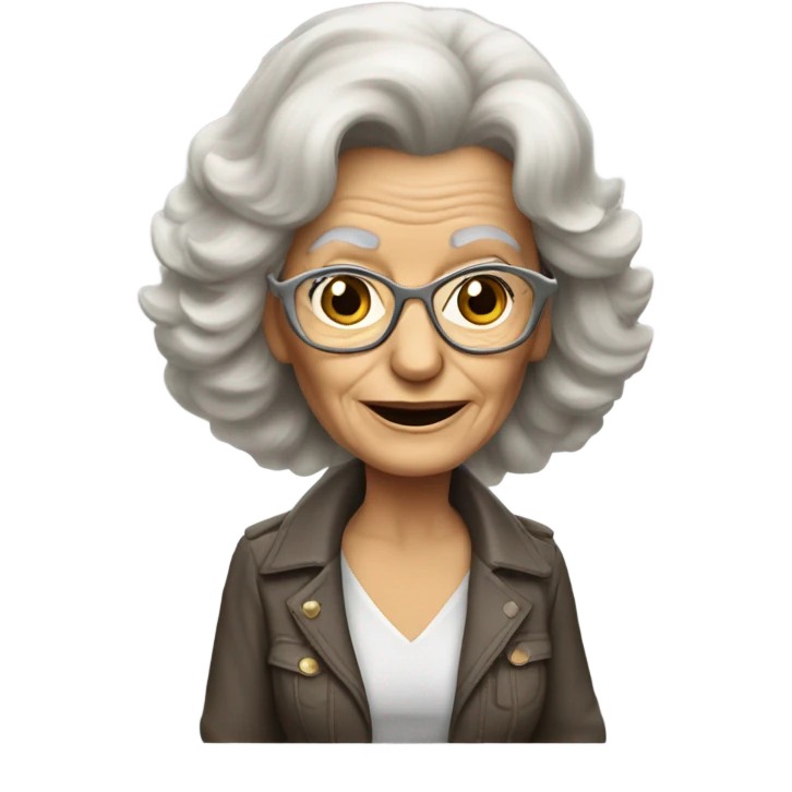 Old Farrah Fawcett emoji