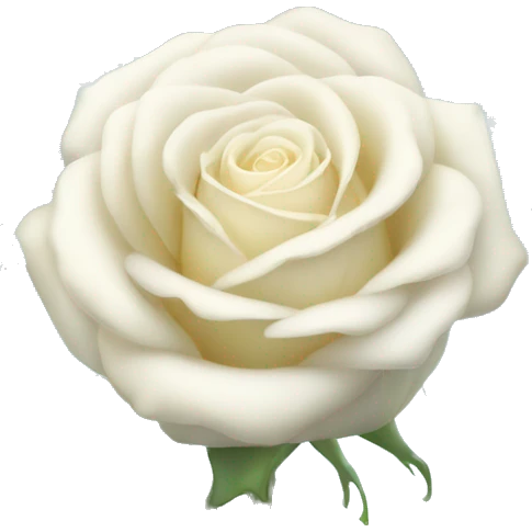 A glowing white rose with glowing butterflies  emoji