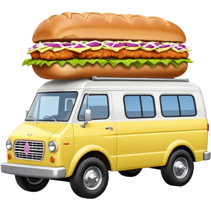 Barbie’s insanely hot chicken sandwich Extended length Sprinter 4500 van high roof off road rally delivery truck capable of rock and desert racing  emoji