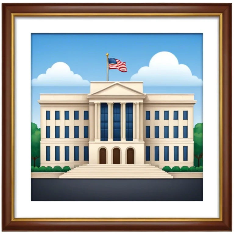 US Embassy building png.  looks realistic emoji