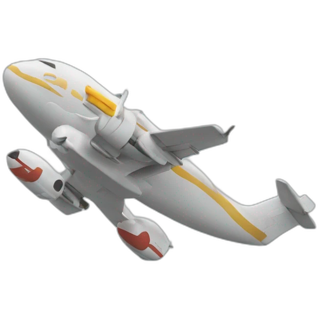 plane rushing in 2 turns emoji