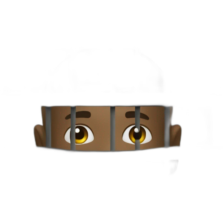 Noir en cage emoji