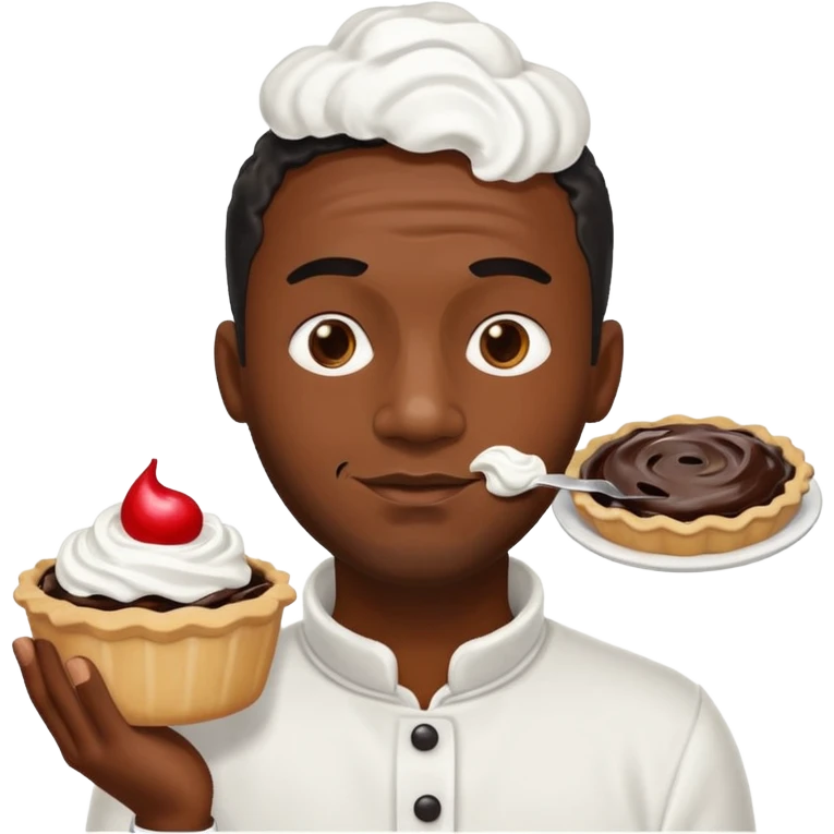 Pie in the face black guy  emoji