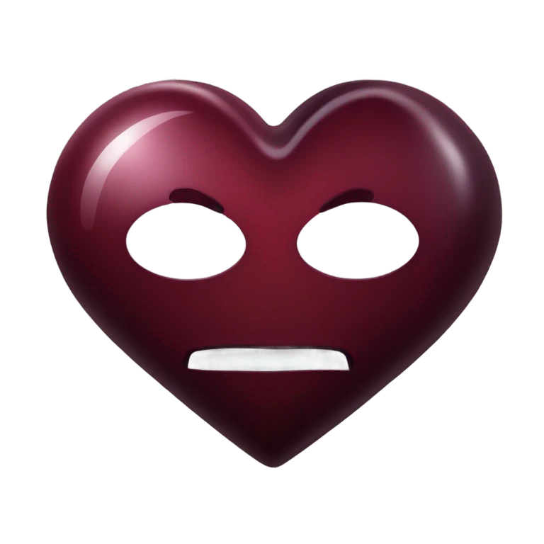 dark red heart emoji