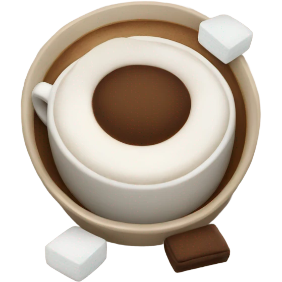 Coffee is marshmallows emoji