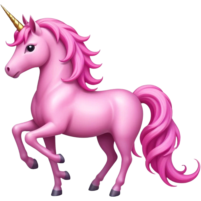 Pink unicorn  emoji