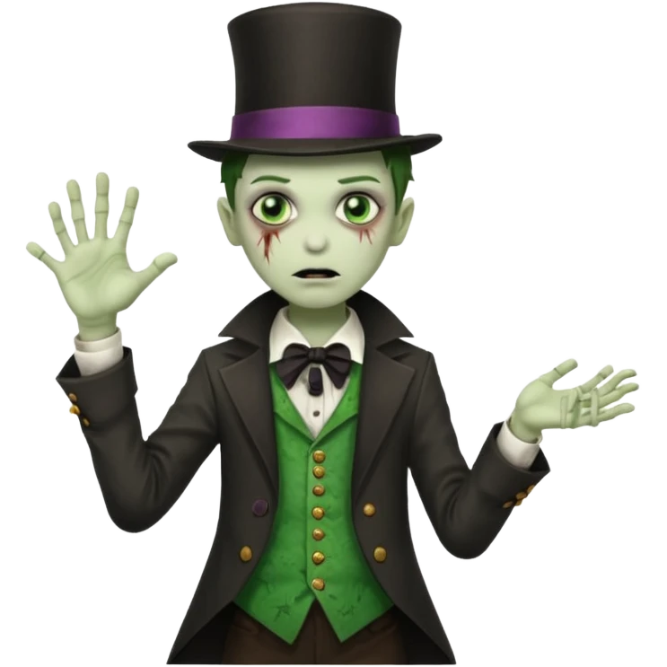 Child magician Zombie emoji