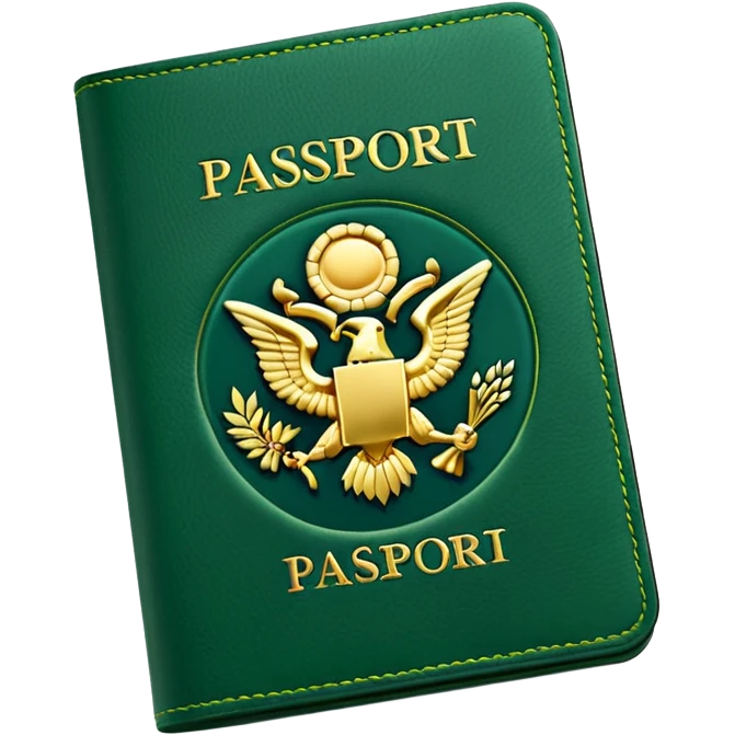 green Passport emoji